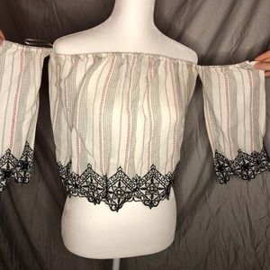 Off the shoulder top from local boutique !!